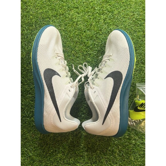 Nike Zoom Rival Distance Track Spikes White Spruce FZ9653-102 Men’s Size 9.5 NEW